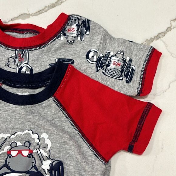 Carter's | NWOT Just One You Racecars Racing4 Piece Pajama Set Size 18M - Picture 12 of 13